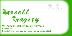 marcell kragity business card